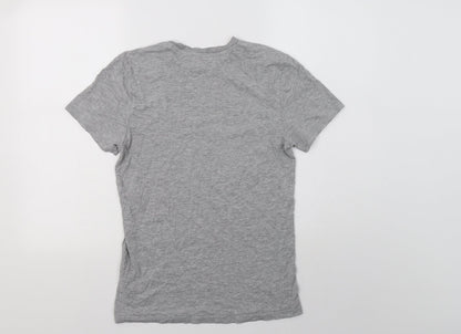 Womens UK Size XS H&M Grey Basic T-Shirt