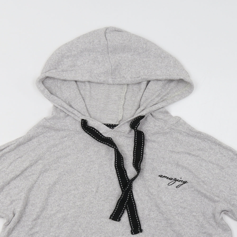 Primark Womens Grey  Viscose Pullover Hoodie Size S   - Amazing