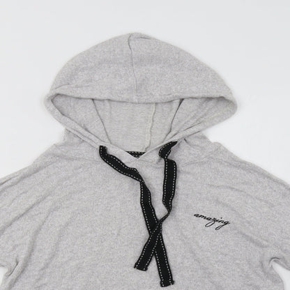 Primark Womens Grey  Viscose Pullover Hoodie Size S   - Amazing