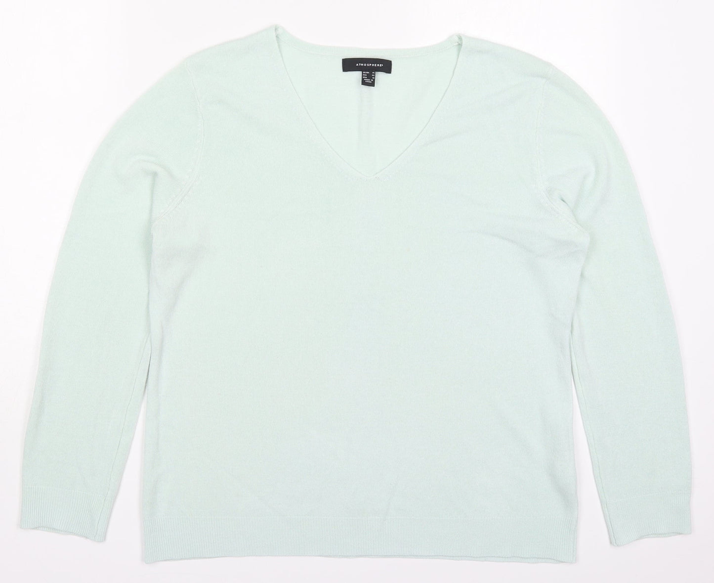 Womens UK Size 14 Atmosphere Green Pullover Jumper