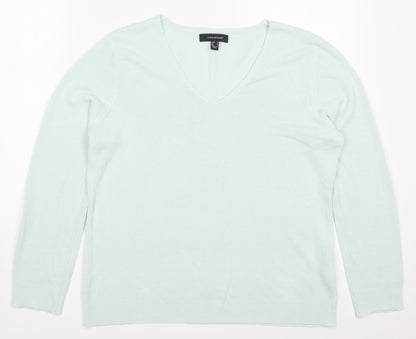 Womens UK Size 14 Atmosphere Green Pullover Jumper