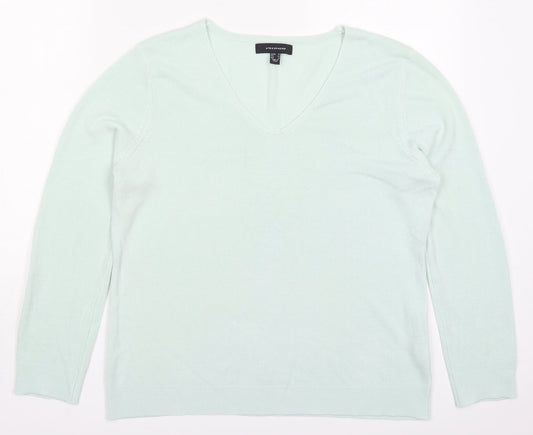 Womens UK Size 14 Atmosphere Green Pullover Jumper