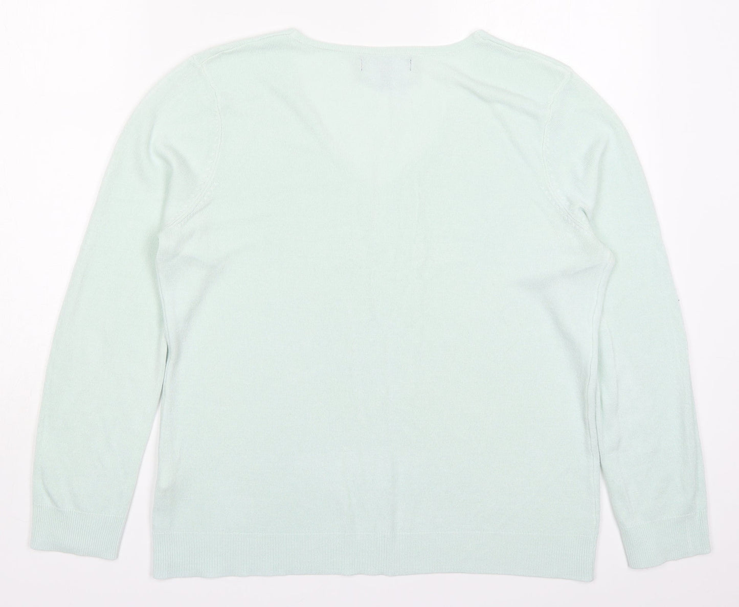 Womens UK Size 14 Atmosphere Green Pullover Jumper