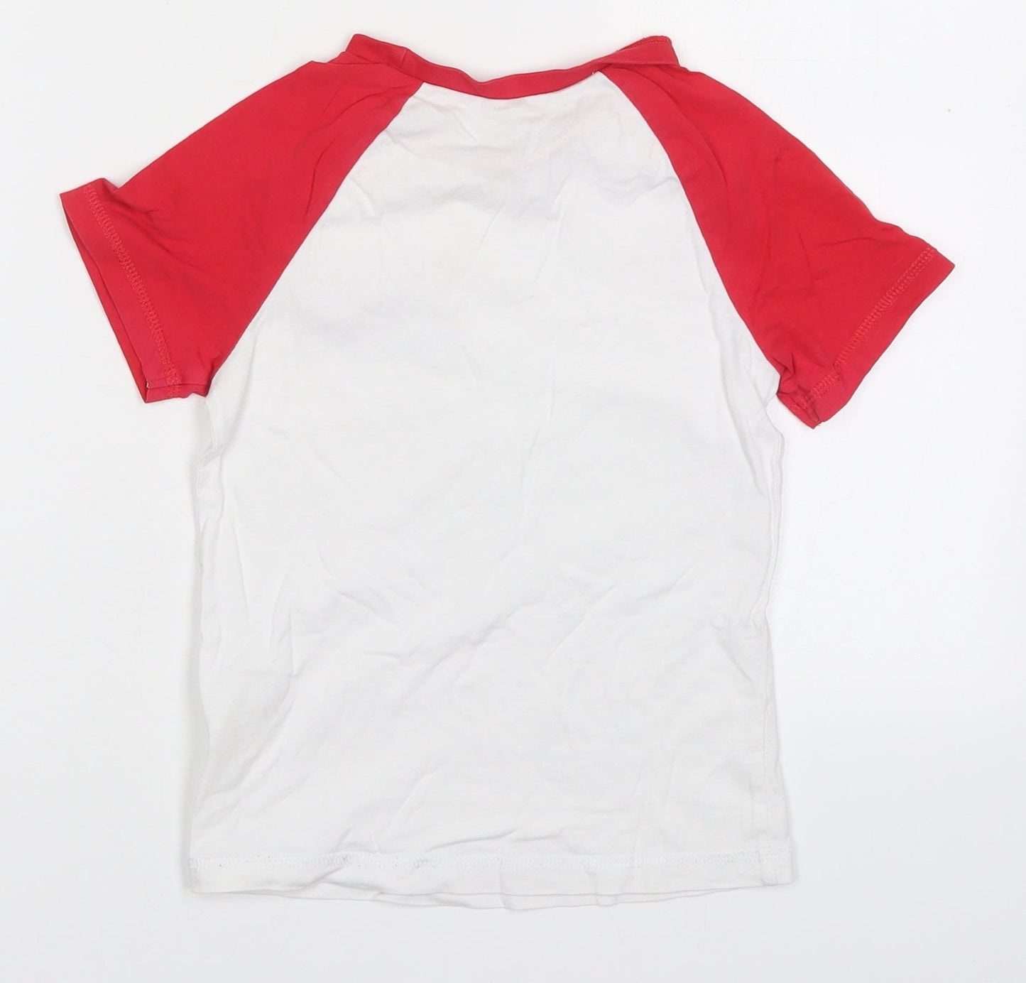 George Boys Red  Cotton Basic T-Shirt Size 5-6 Years Crew Neck Pullover - Epic Esports Gaming