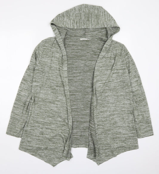 George Womens Green High Neck  Polyester Cardigan Jumper Size 8