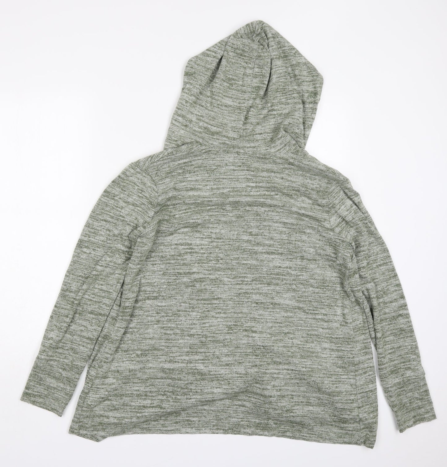 George Womens Green High Neck  Polyester Cardigan Jumper Size 8