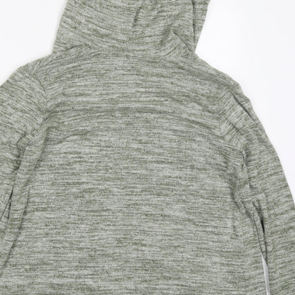 George Womens Green High Neck  Polyester Cardigan Jumper Size 8