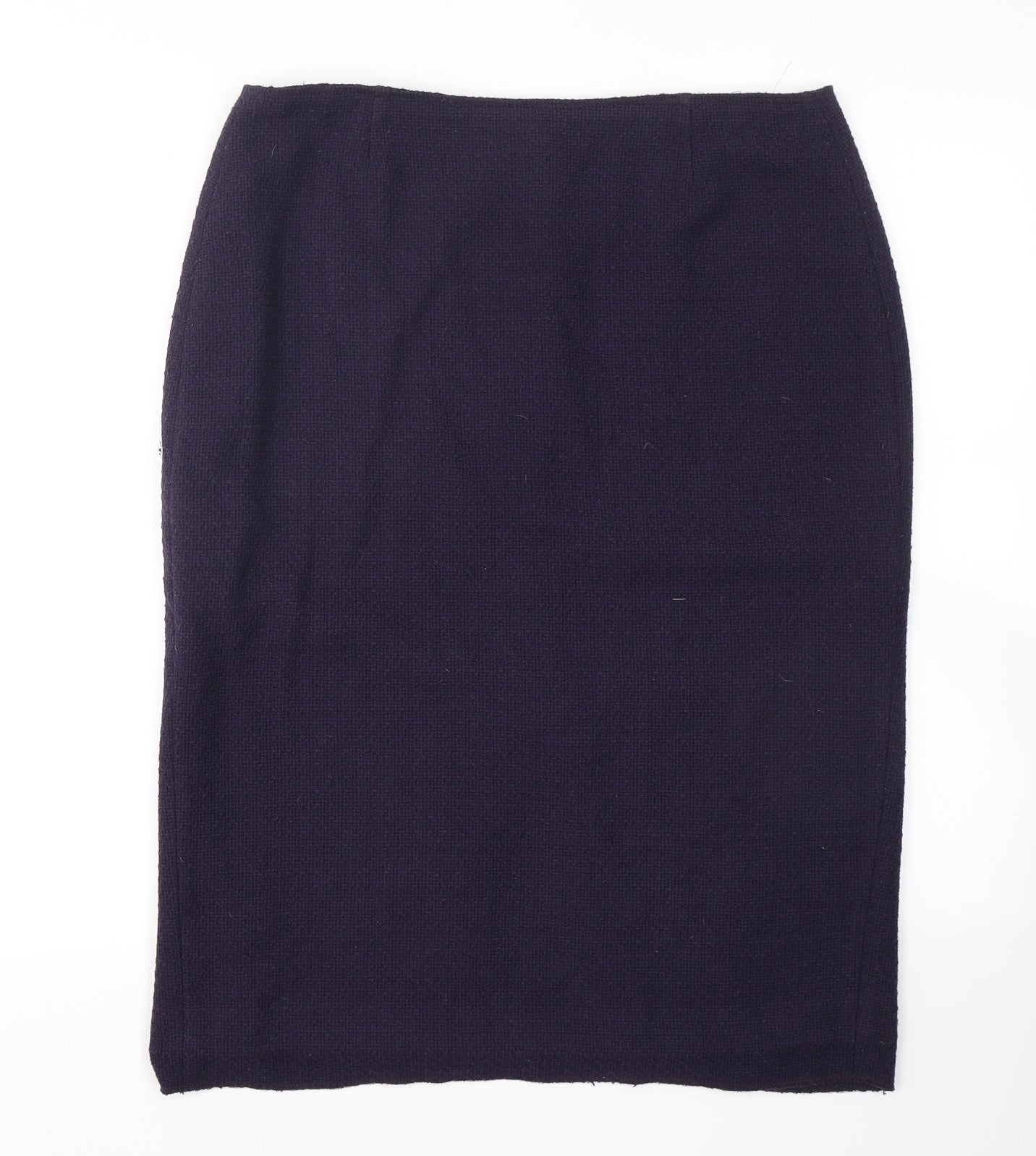 Aria Womens Blue  Polyamide Straight & Pencil Skirt Size 12   Zip