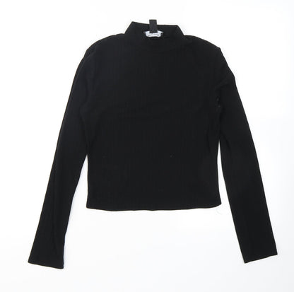 915 Generation Girls Black  Polyester Cropped T-Shirt Size 12-13 Years Crew Neck