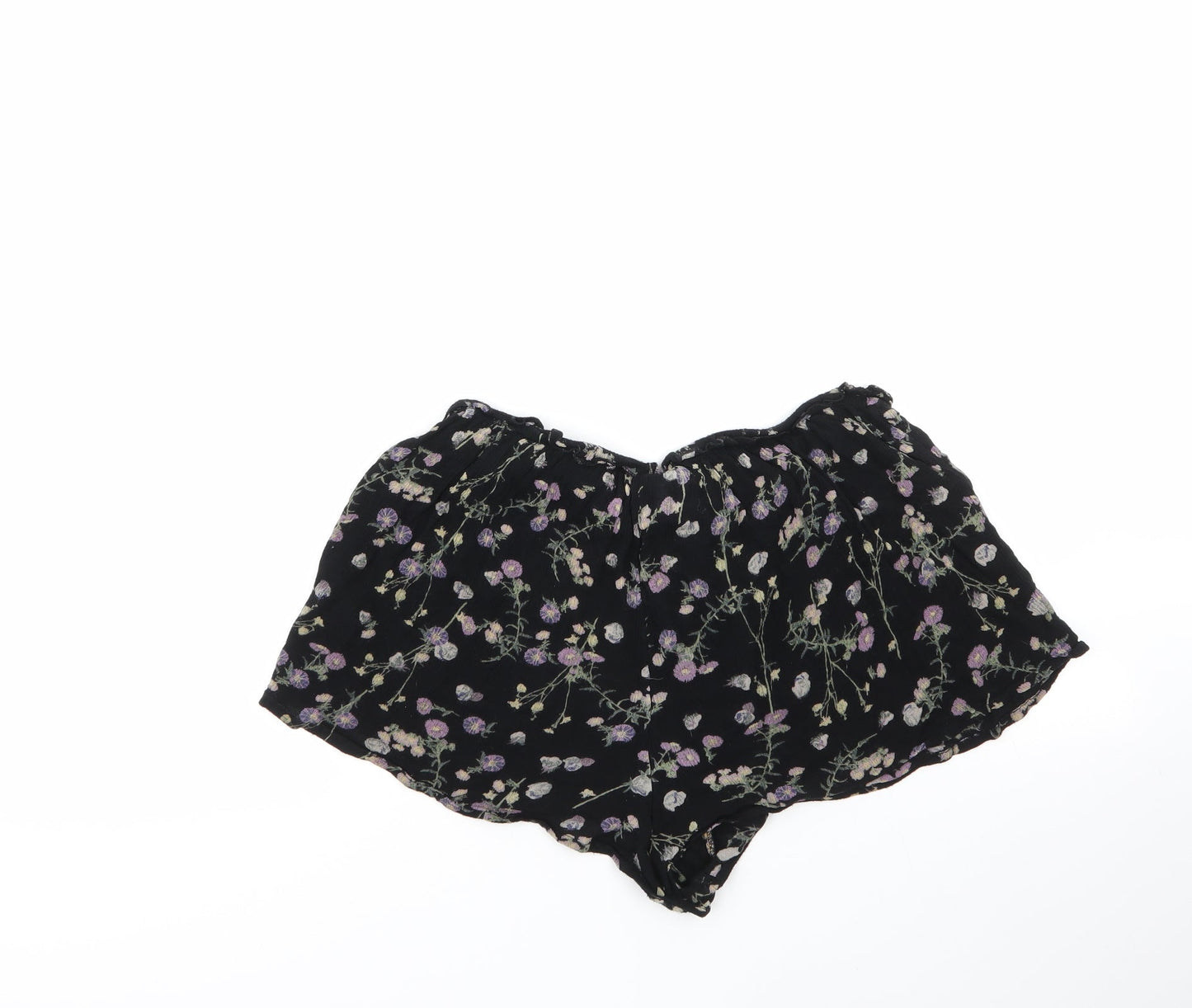Faith Womens Multicoloured Floral Wool Cut-Off Shorts Size M L4 in Regular