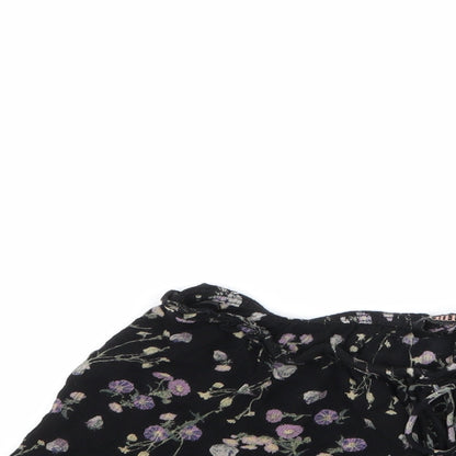 Faith Womens Multicoloured Floral Wool Cut-Off Shorts Size M L4 in Regular
