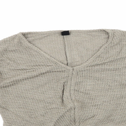 SheIn Womens Green Round Neck  Polyester Pullover Jumper Size M