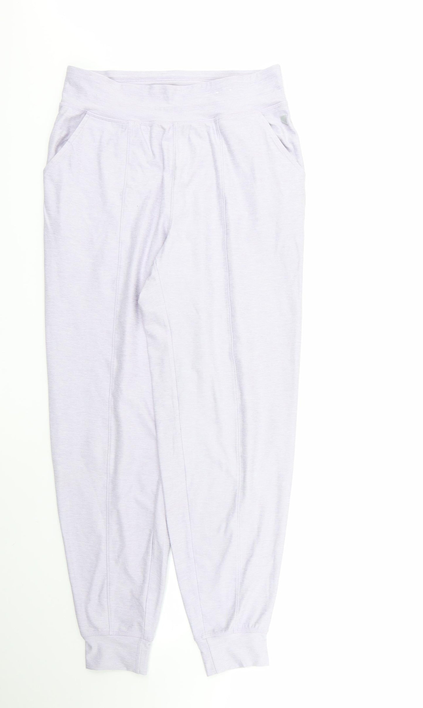 George Womens Purple  Polyester Jogger Trousers Size 8 L26 in Regular