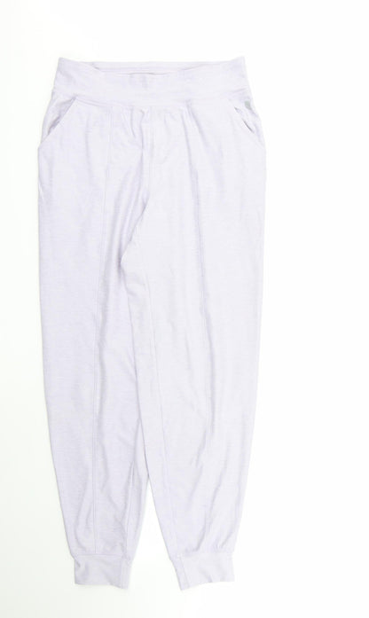 George Womens Purple  Polyester Jogger Trousers Size 8 L26 in Regular