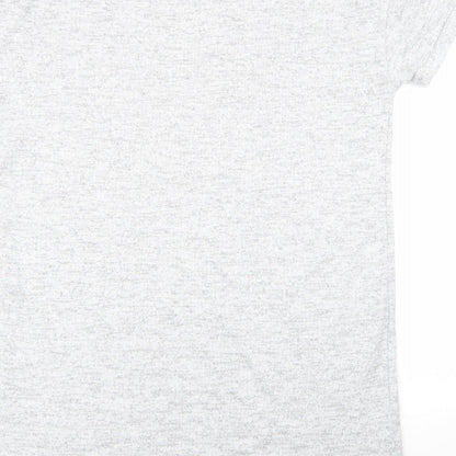 TU Womens Grey Geometric Polyester Jumper Dress  Size 12  Round Neck