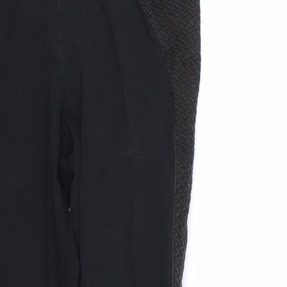 imited Womens Black  Cotton Cropped Leggings Size 12 L24 in