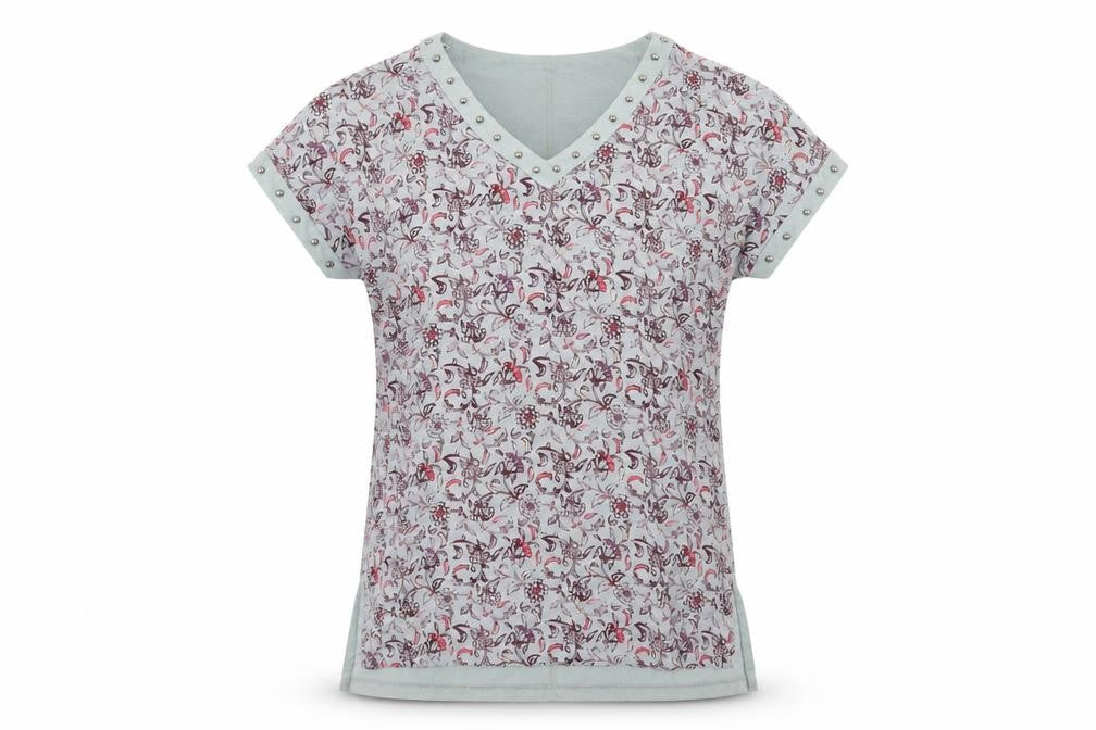 Womens UK Size 6 NEXT Multicoloured Basic Blouse
