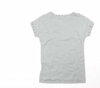 Womens UK Size 6 NEXT Multicoloured Basic Blouse