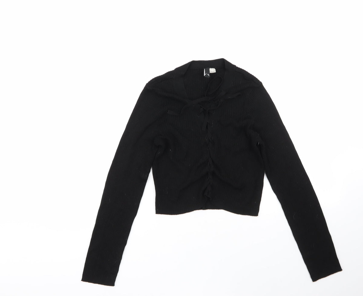Womens UK Size M H&M Black Pullover Jumper