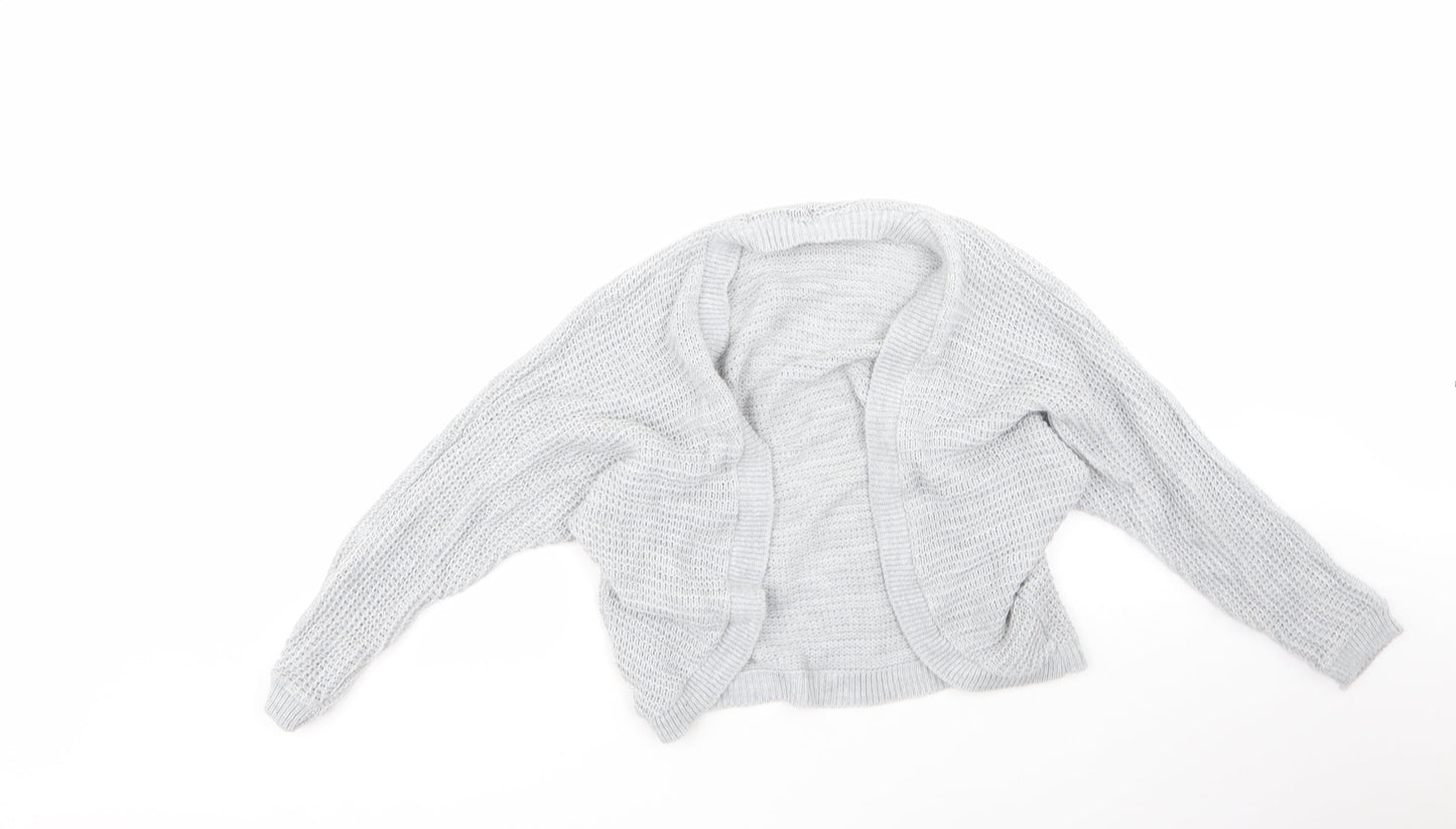 Womens UK Size M boohoo Grey Cardigan Jumper