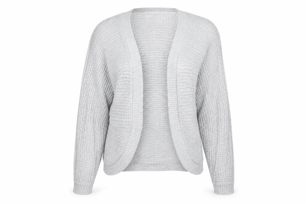 Womens UK Size M boohoo Grey Cardigan Jumper