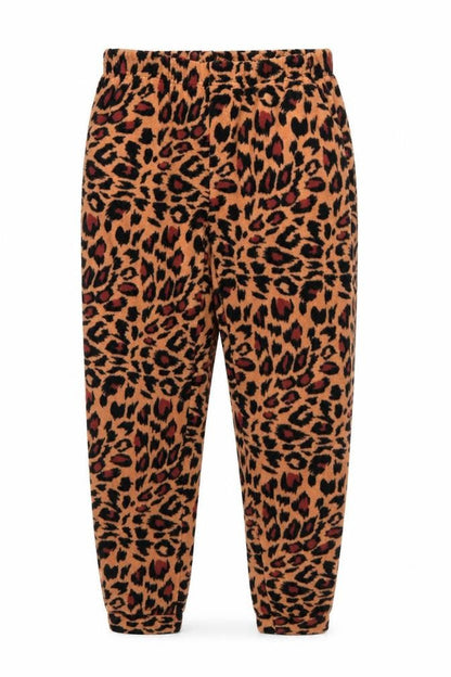 Front view of style it up women’s multicoloured animal print polyester top pyjama pants, size S