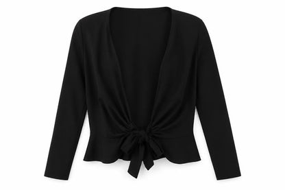 Boohoo Womens Black   Jacket  Size 6  Tie