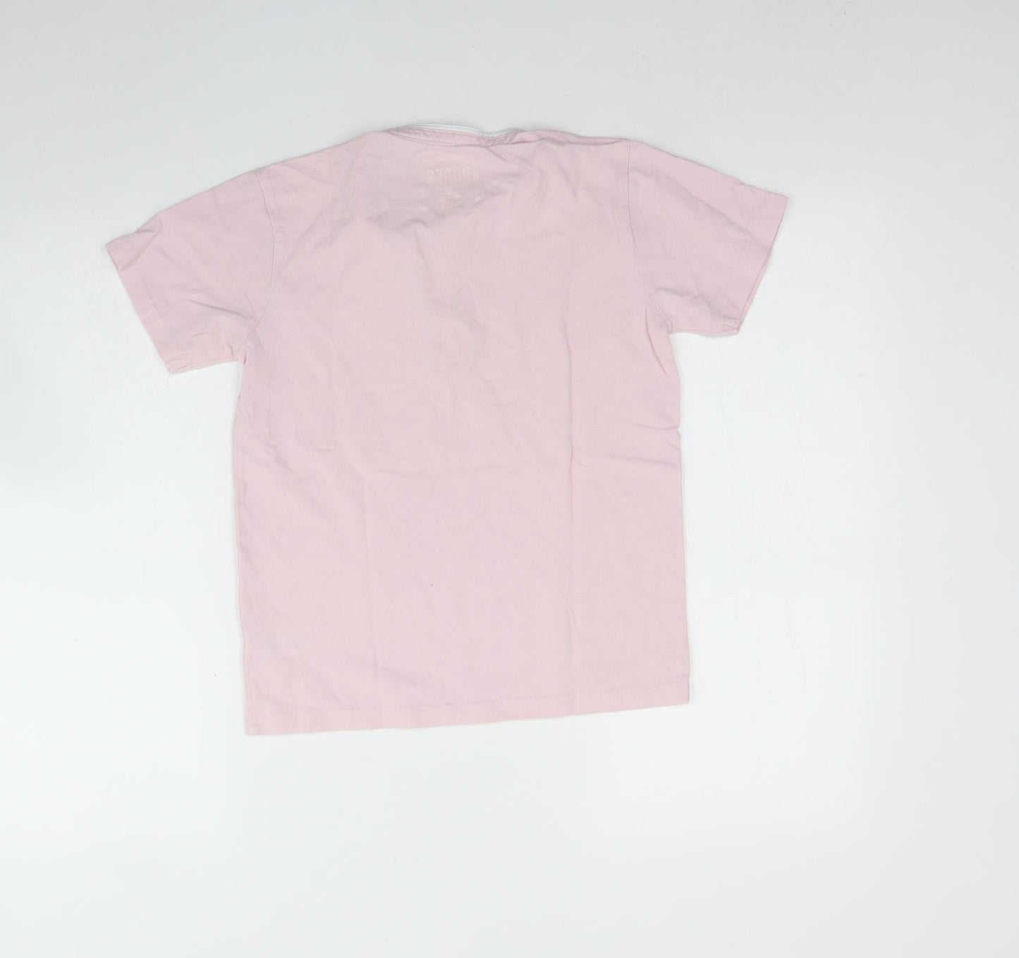 Undeniable Dudes Boys Pink  Cotton Basic Polo Size 11 Years Round Neck Button