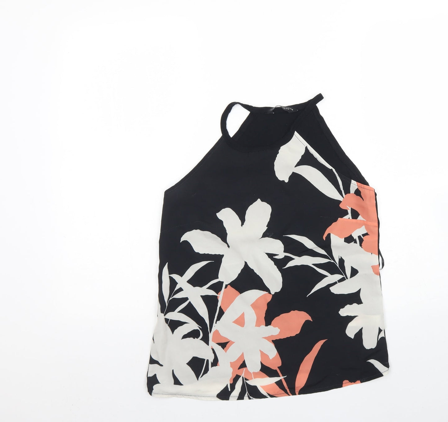 Womens UK Size 10 Dorothy Perkins Black Basic Tank