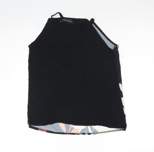 Womens UK Size 10 Dorothy Perkins Black Basic Tank