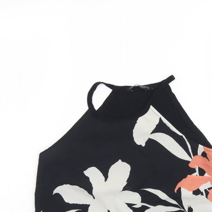 Womens UK Size 10 Dorothy Perkins Black Basic Tank