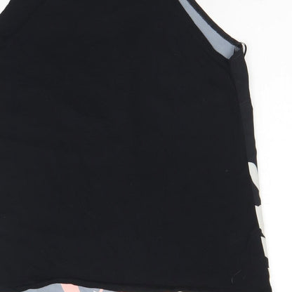 Womens UK Size 10 Dorothy Perkins Black Basic Tank