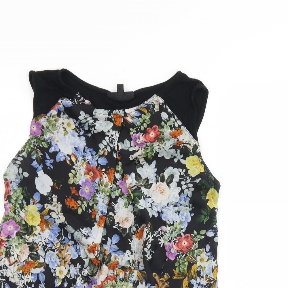 Womens UK Size 12 Warehouse Black Basic Tank