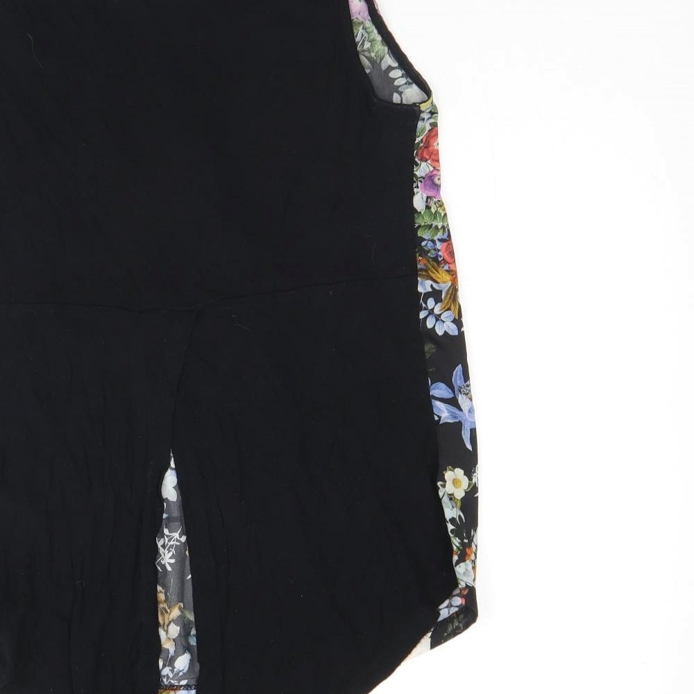Womens UK Size 12 Warehouse Black Basic Tank