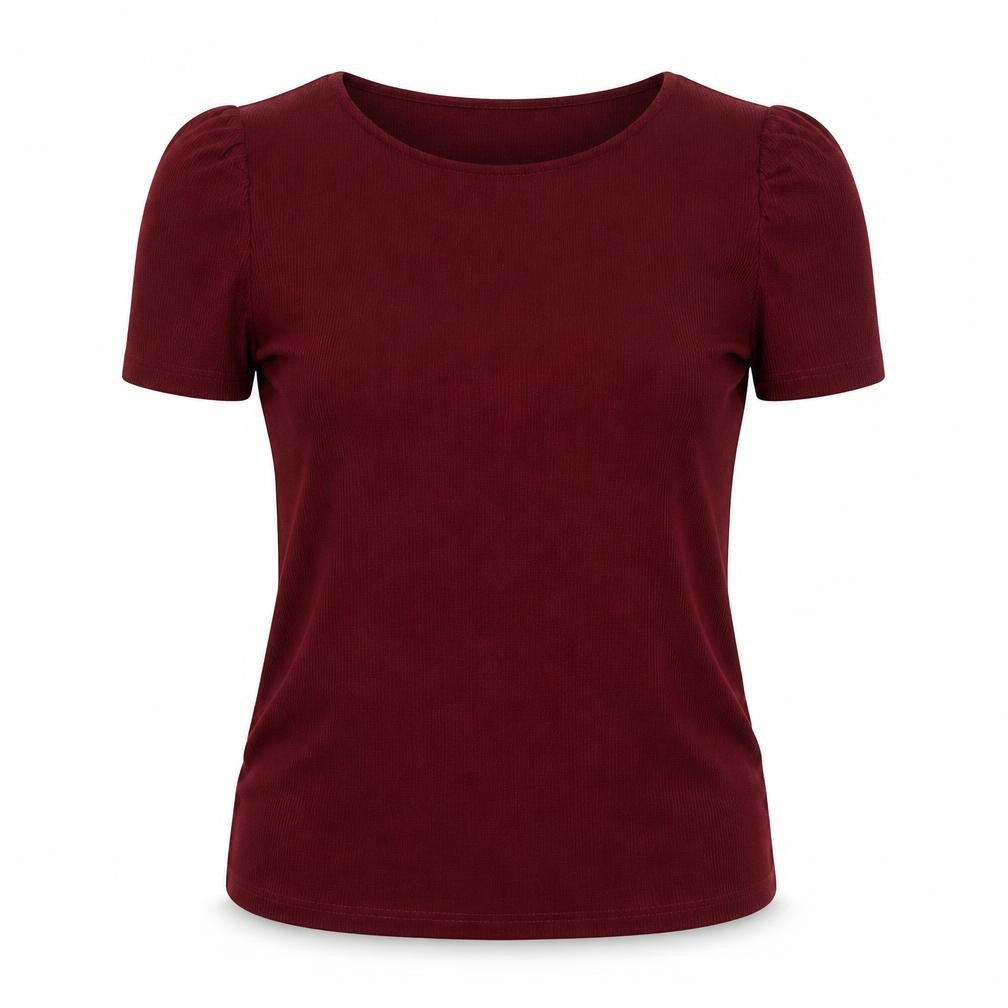 Womens UK Size L Mamalicious Red Basic Blouse
