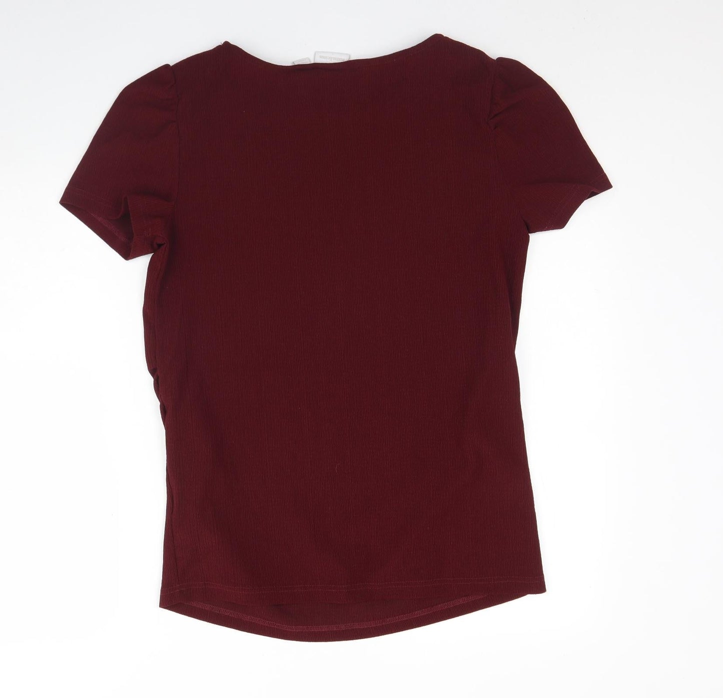 Womens UK Size L Mamalicious Red Basic Blouse
