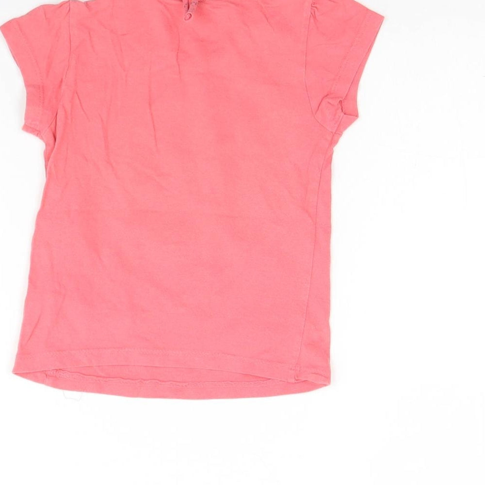 Girl 2 Girl Girls Pink  Cotton Basic Blouse Size 4 Years Round Neck  - New york
