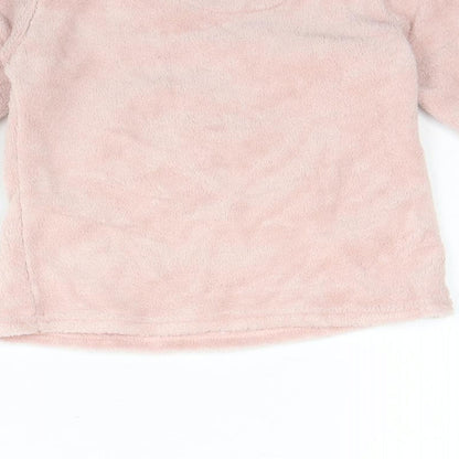 Brand and care label for Dream big girls’ pink solid polyester cami pyjama top, size 2, years