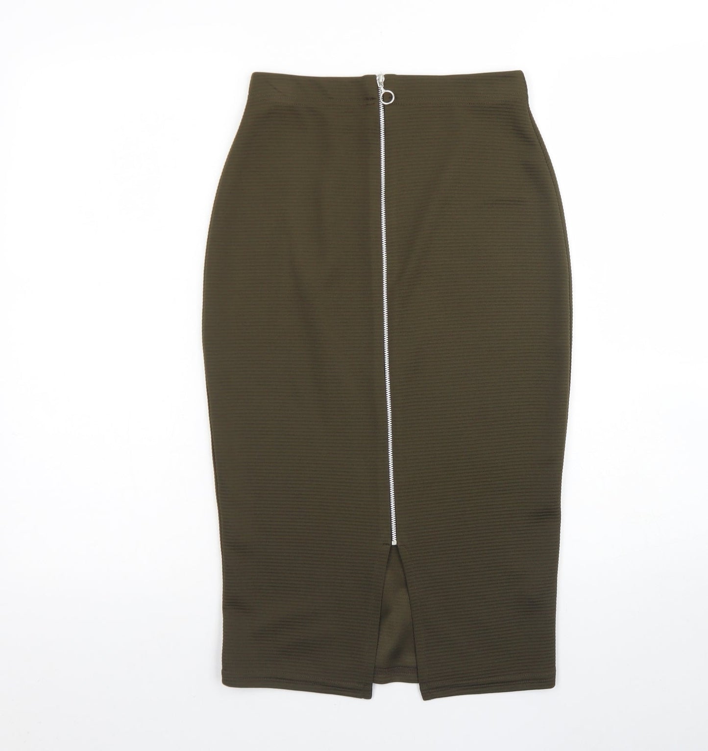 Atmosphere Womens Green  Polyester A-Line Skirt Size 6   Zip
