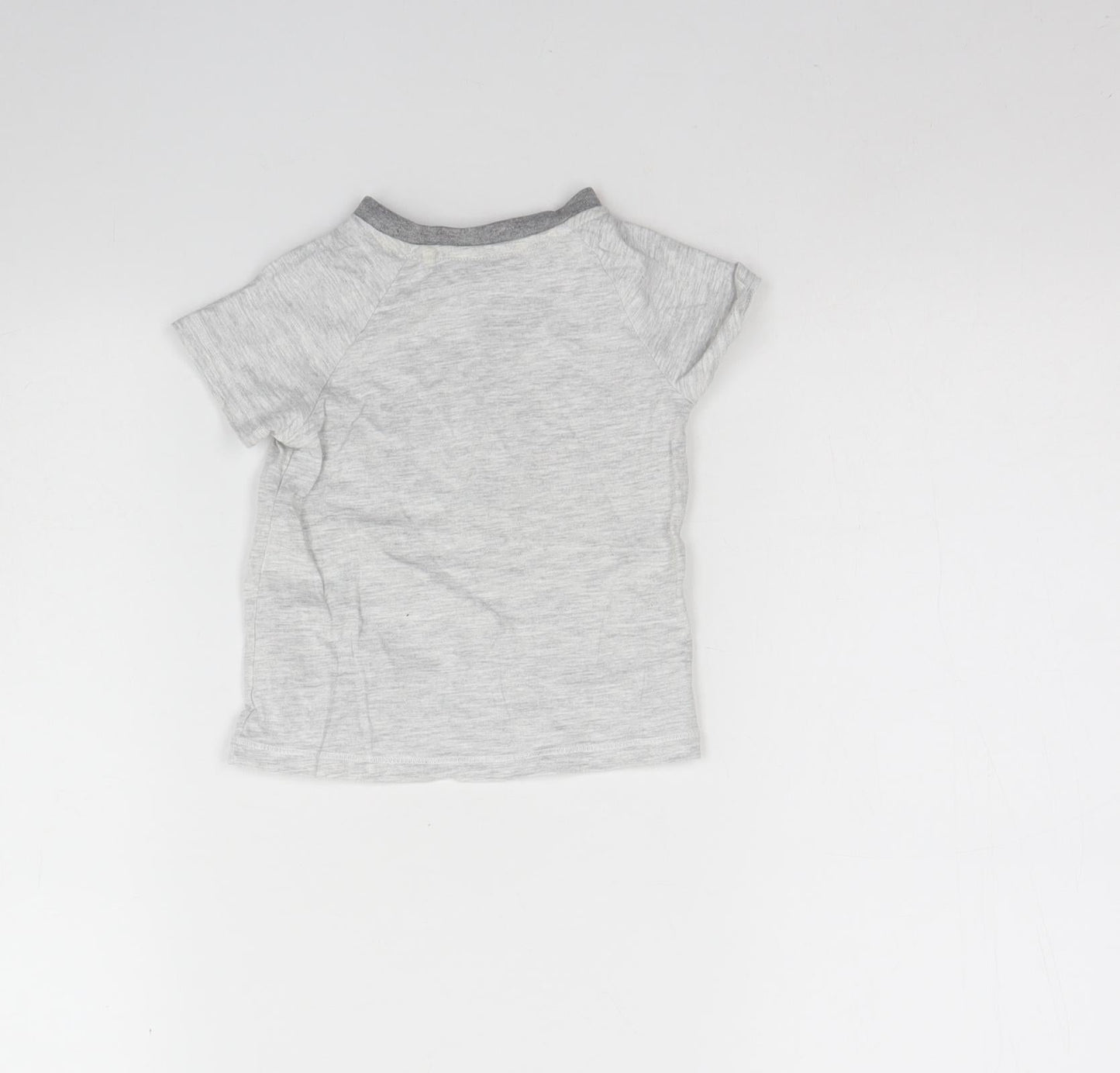 TU Baby Grey  Cotton Basic T-Shirt Size 9-12 Months Round Neck  - Koala Bear