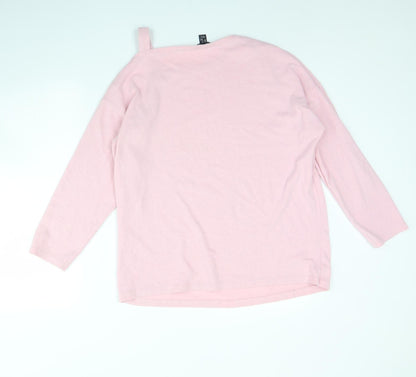 Womens UK Size M New Look Pink Pullover Jumper