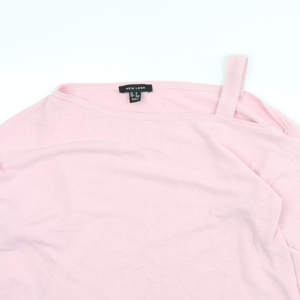 Womens UK Size M New Look Pink Pullover Jumper