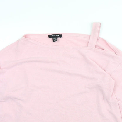 Womens UK Size M New Look Pink Pullover Jumper