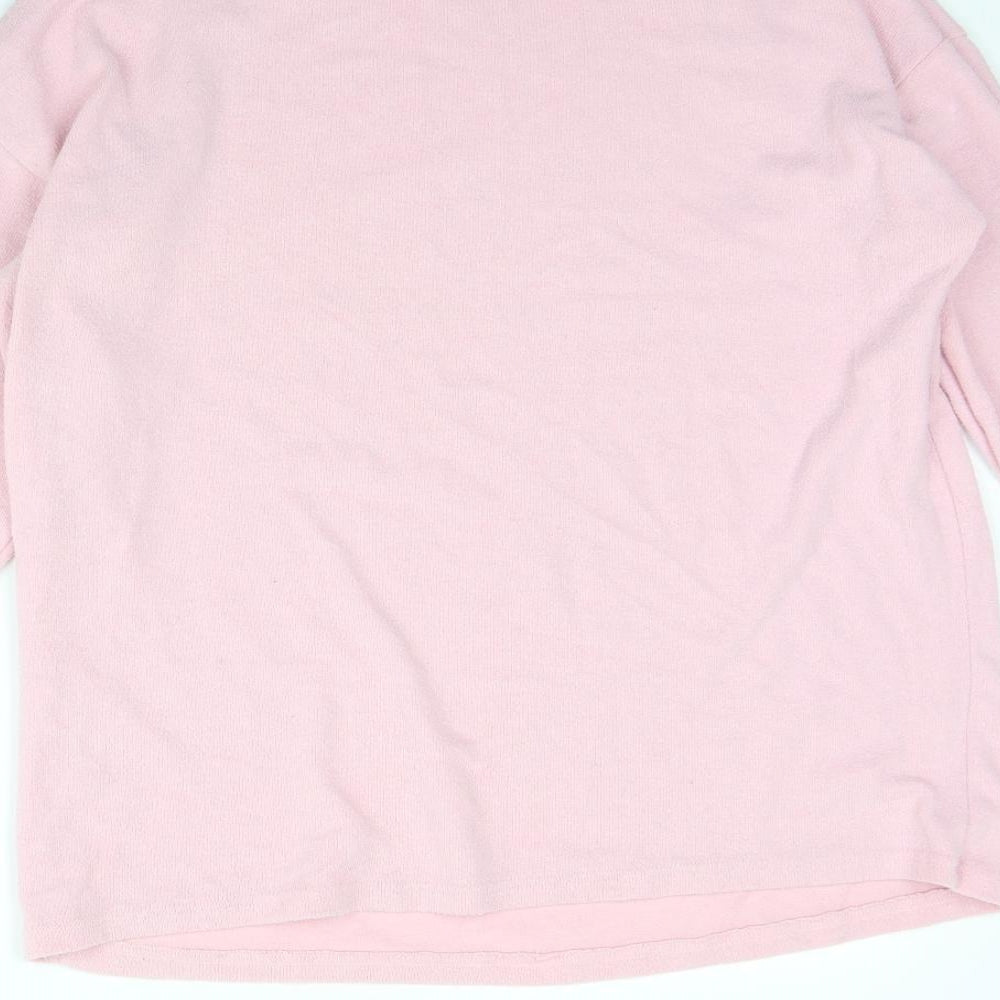 Womens UK Size M New Look Pink Pullover Jumper