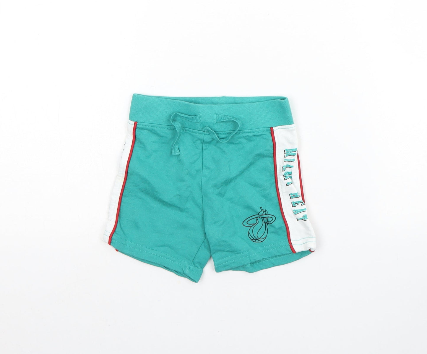 Primark Baby Green  Cotton Cropped Trousers Size 6-9 Months  Drawstring