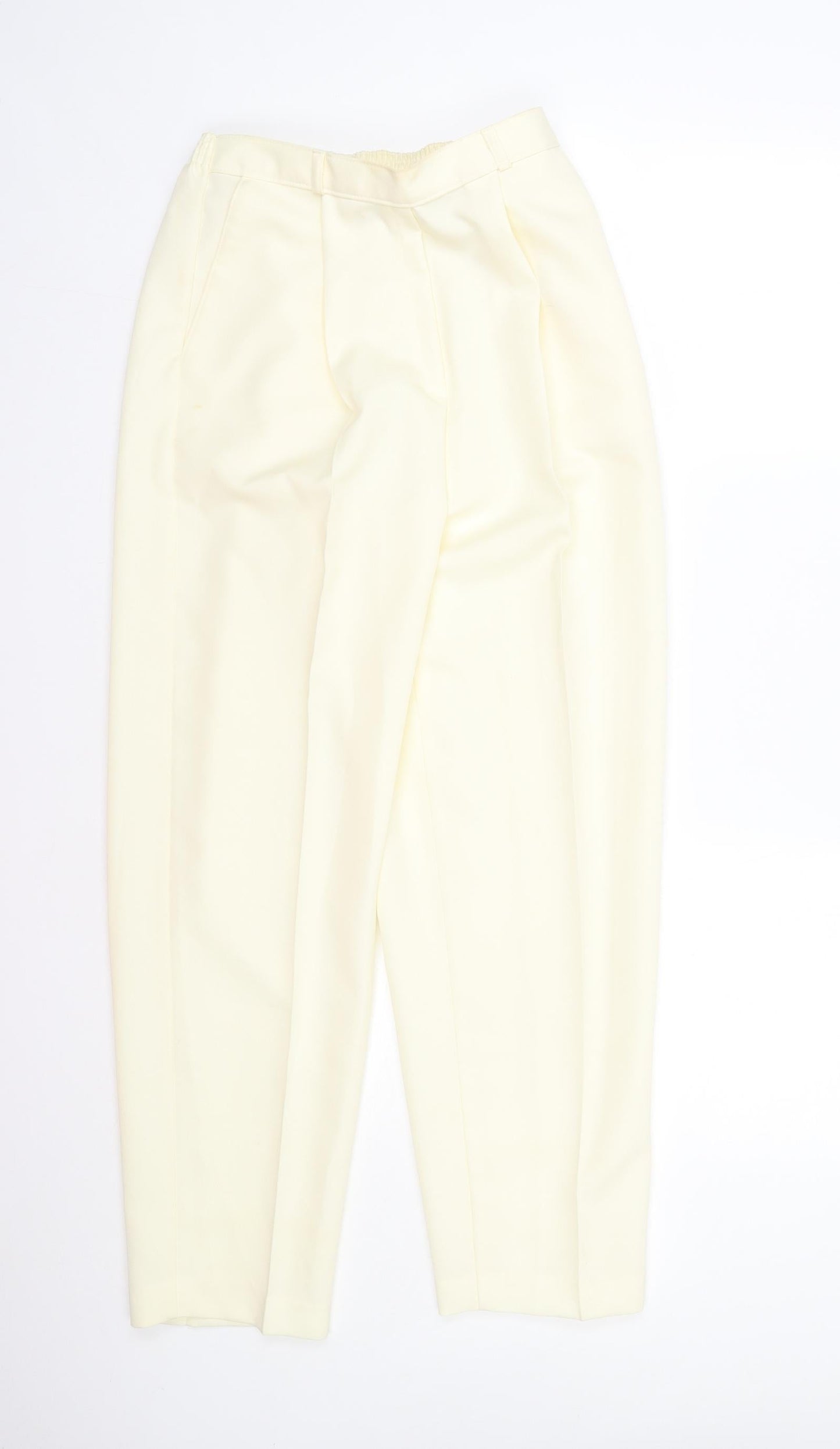 Womens UK Size 14 Slimma Regular Fit  White Trousers