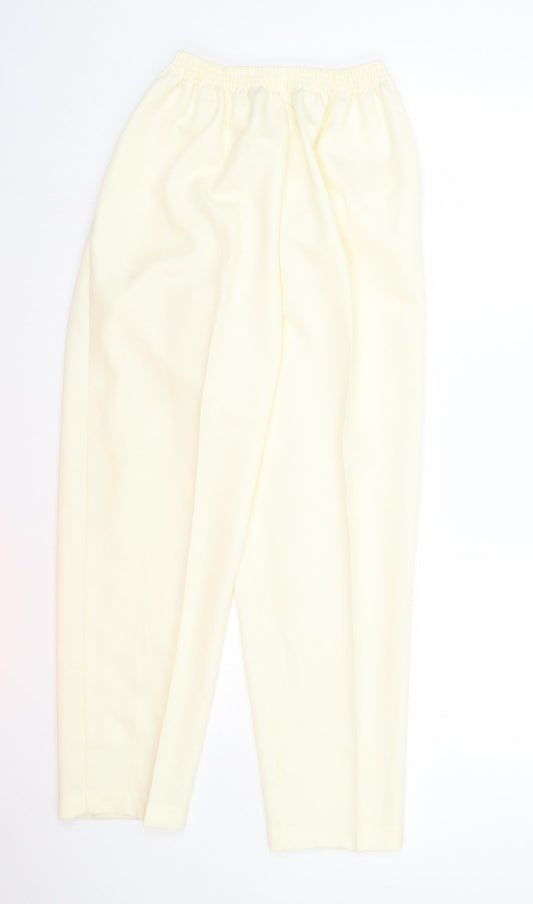 Womens UK Size 14 Slimma Regular Fit  White Trousers