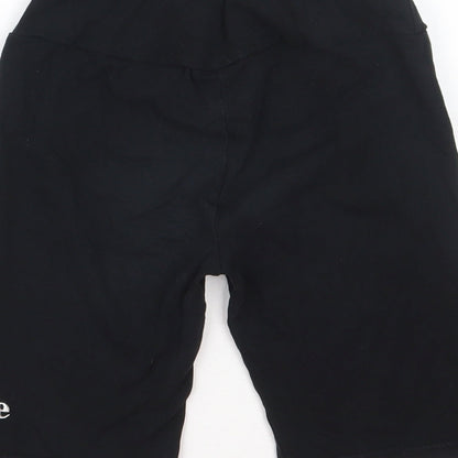 ellesse Womens Black  Cotton Biker Shorts Size XS L7 in Regular