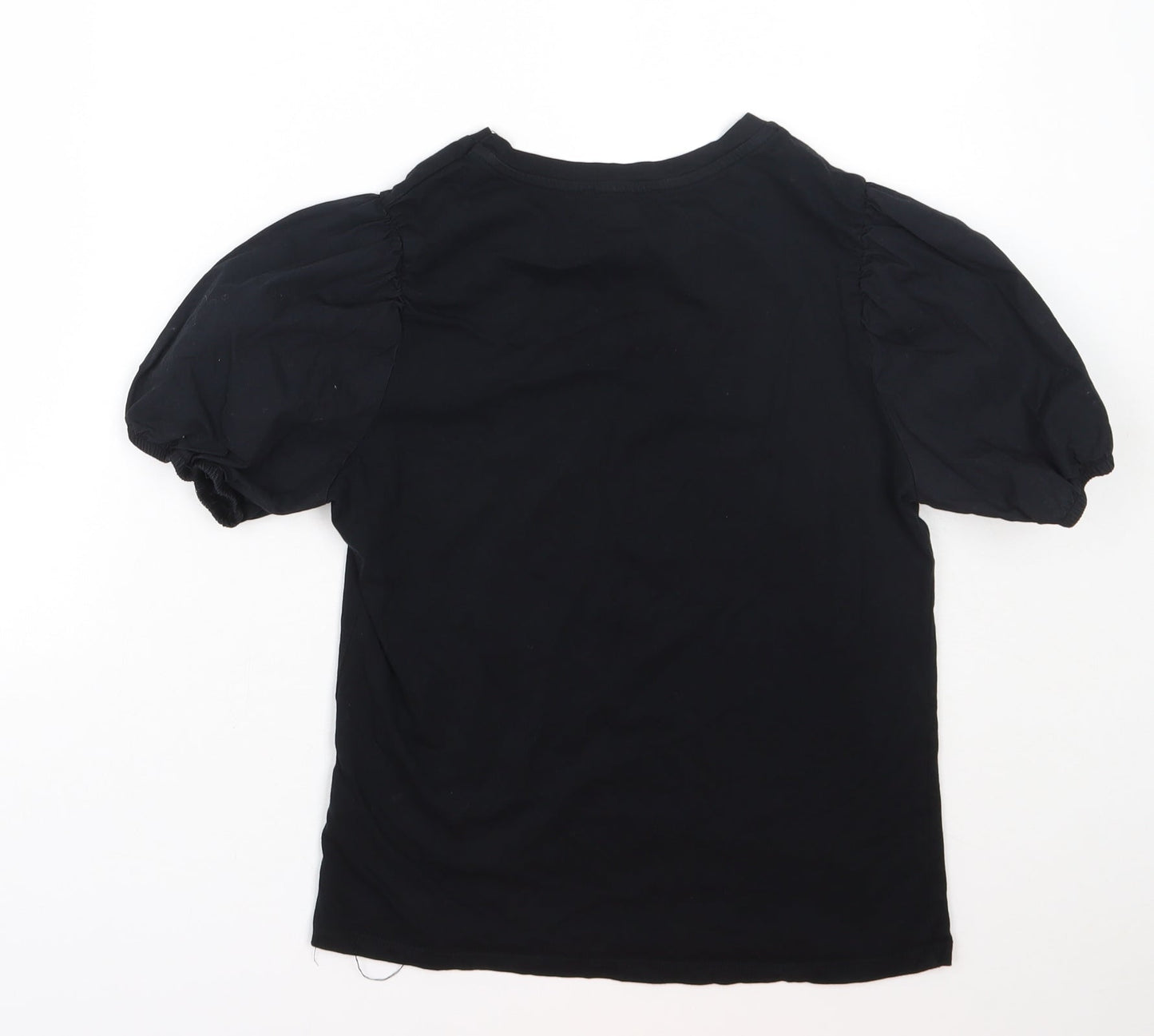 Womens UK Size 10 New Look Black Basic T-Shirt