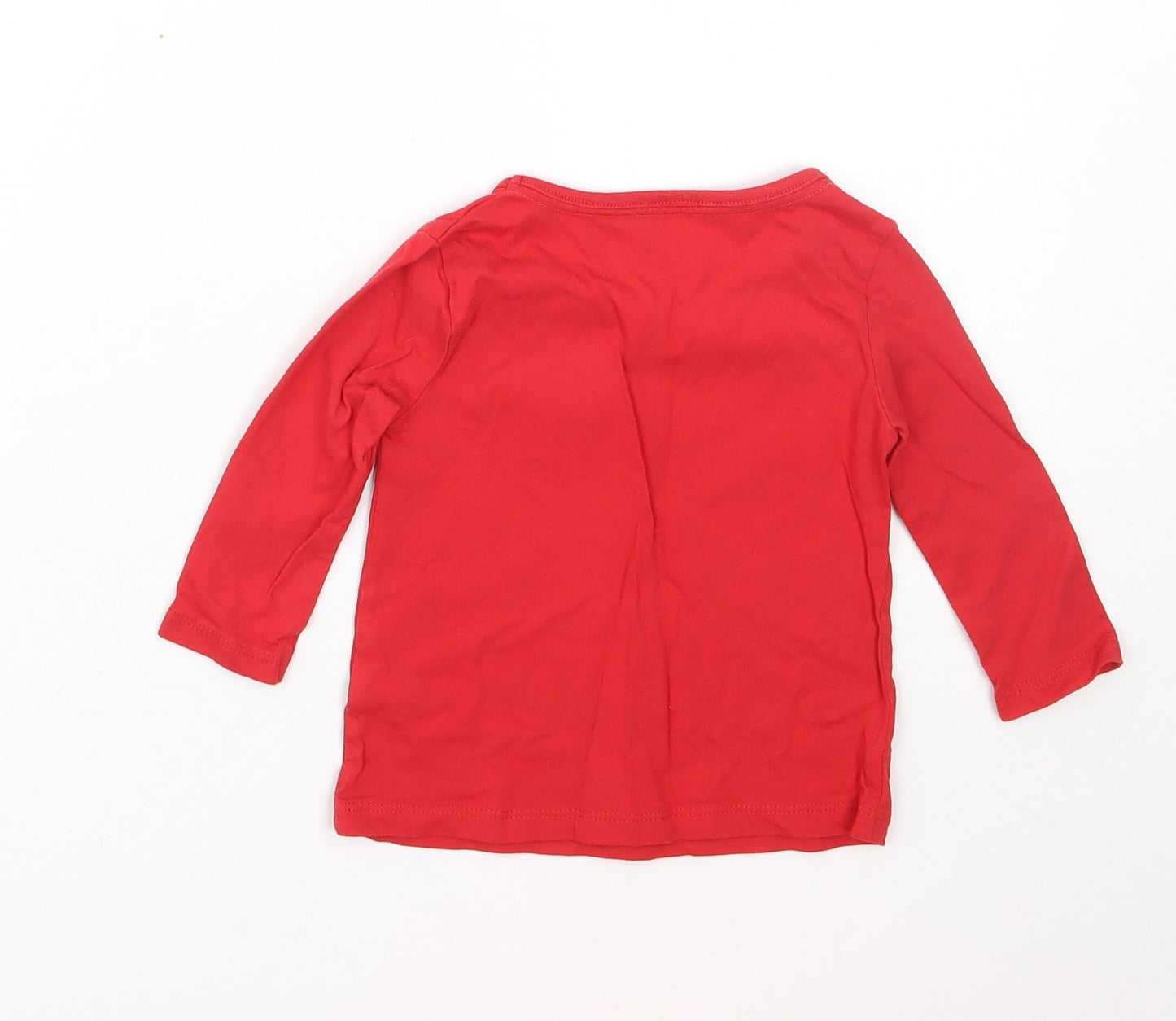 Lullaby Girls Red  Cotton Cami Pyjama Top Size 12-18 Months   - christmas